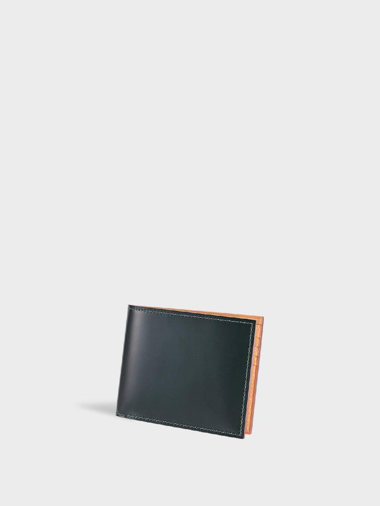 forme post wallet cordovan black | TALE COCOON